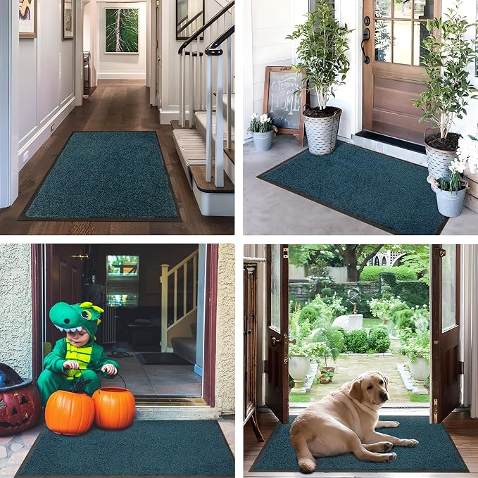 Super Absorbent Front Door Mat, Non-Slip Washable Indoor Doormats, Low Profile - Image 7