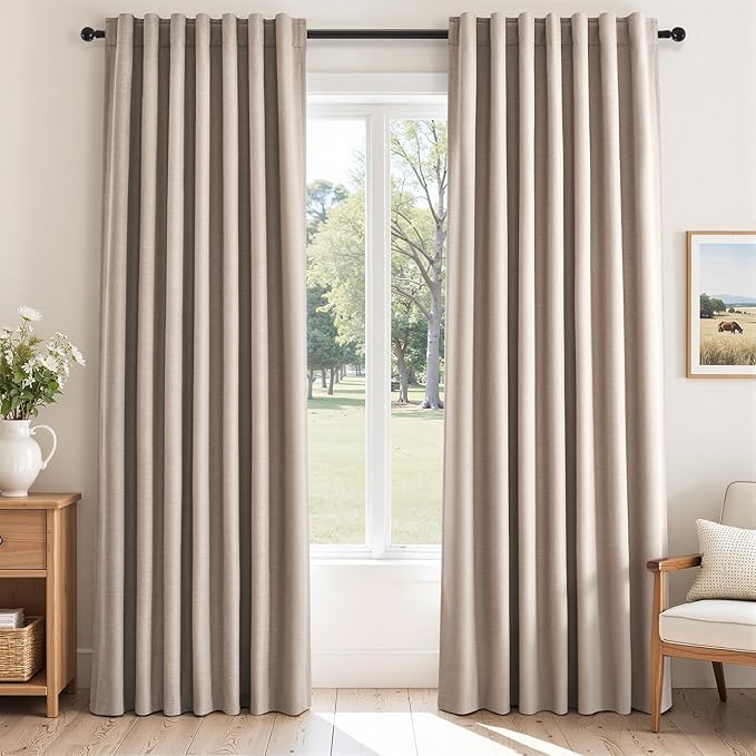 Topfinel Black Out Living Room Boho Curtains 78 Inch Long 2 Panels Set Room - Image 3