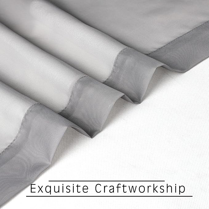 Grey Sheer Curtains - Image 7