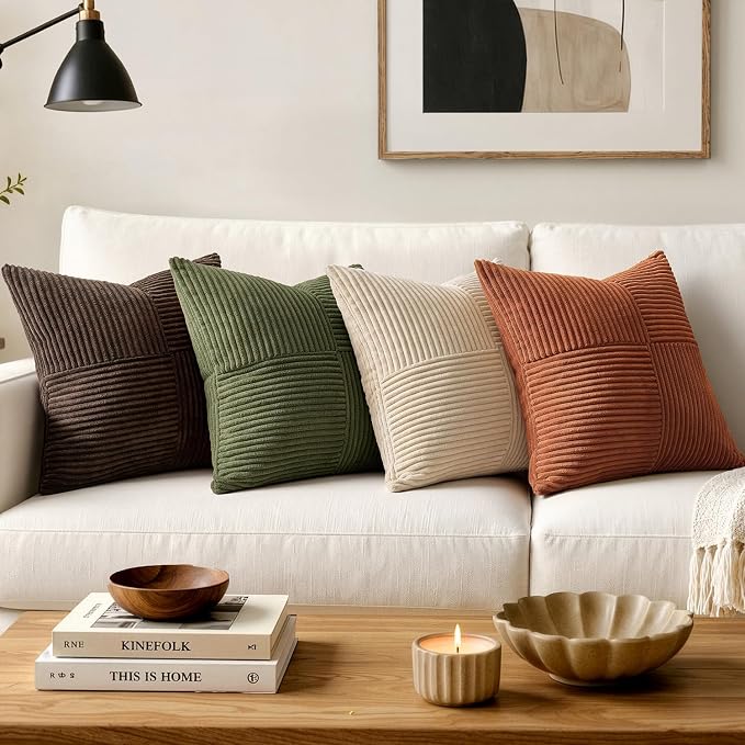 MIULEE Dark Brown Decorative Throw Pillow Covers - Image 4