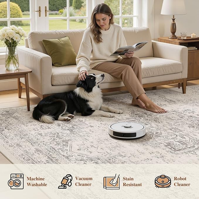 UERMEI 9x12 Area Rug Living Room Rugs - Image 10