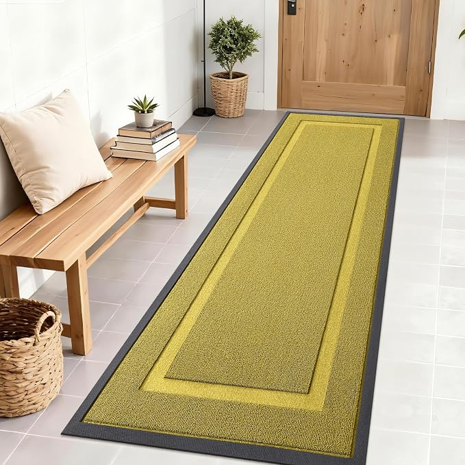 OLANLY Front Door Mat Outside 71x23, All-Season Heavy-Duty Rubber Doormat | by OLANLY