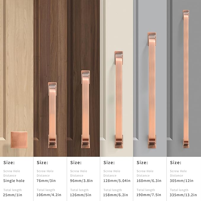 khtumeware 6 Pack 12 Inch Kitchen Cabinet Handles Brushed Antique Copper Cabinet Pulls Drawer Pulls Kitchen Cabinet Hardware Kitchen Handles for Cabinets Cupboard Handles Drawer Handles