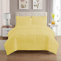 King Size Comforter Set with Sheets - 7-Piece Bedding Collection - 1 Comforter, 1 Fitted Sheet, 1 Flat, 4 Pillowcases - Deep Pocket - Soft & Breathable Premium Quality - Ideal for All Seasons, Yellow