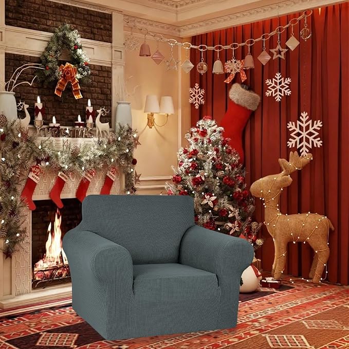Stretch Chair Sofa Slipcover, Single Couch Cover, Pet Friendly Furniture - Image 2
