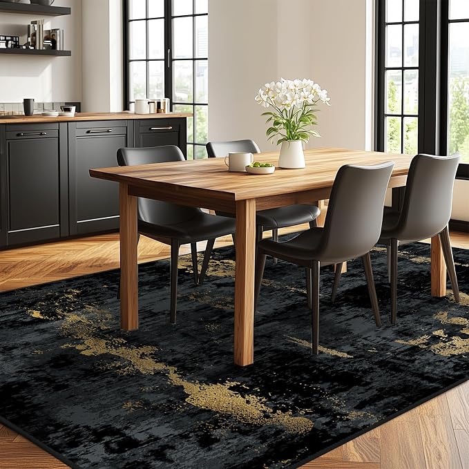 RELEANY Washable 6'x8' Abstract Area Rug - Image 4