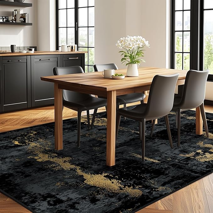 RELEANY Washable 7'x9' Abstract Area Rug - Image 3
