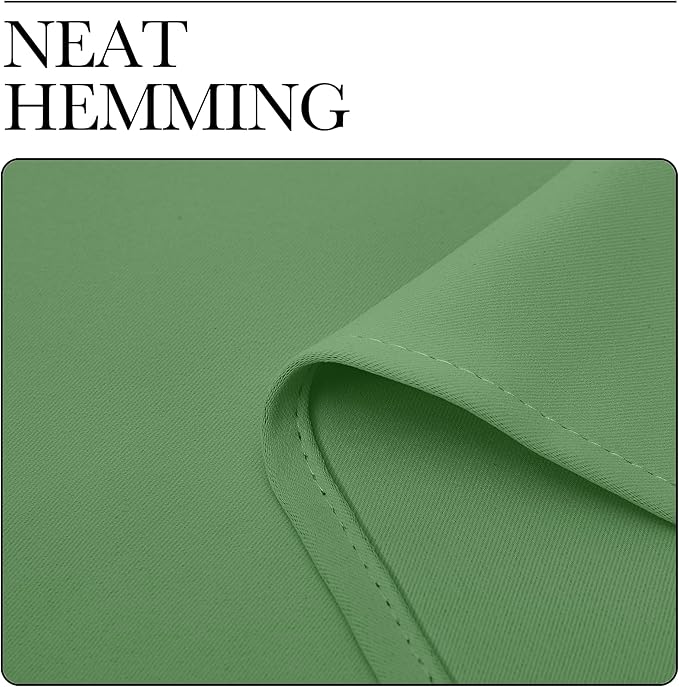 NICETOWN Room Darkening Curtains 63" Long Set of 2 for Bedroom, Forest Green Nursery Essential Thermal Insulated Solid Grommet Top Blackout Curtains/Drapes (1 Pair, 42 inches Wide)