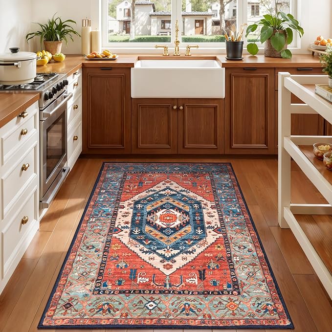 SERISSA 3x4 Washable Non Slip Boho Area Rug - Image 3