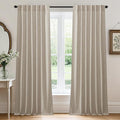 RYB HOME Linen Semi Sheer Curtains by RYBHOME