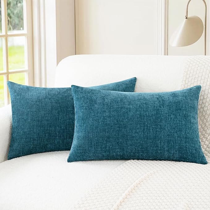 CaliTime Decorative Couch Throw Pillow Covers 26 X 16 Inches Ocean Blue | Pack by CaliTime