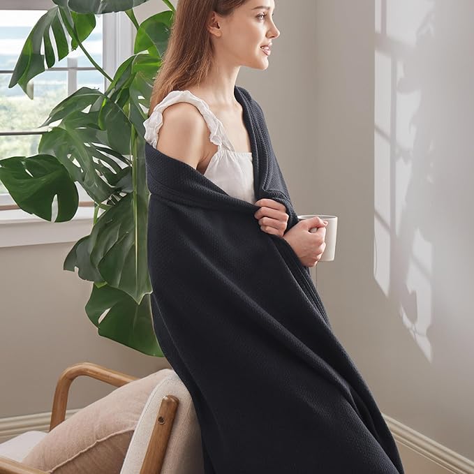 Bedsure GentleSoft 100% Cotton Blanket Twin XL Size - Image 4