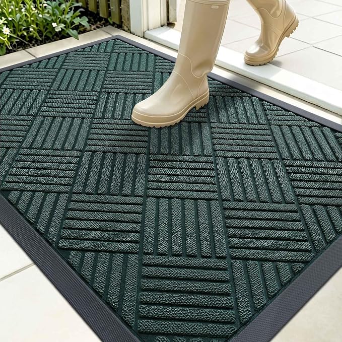 OLANLY Front Door Mat Outside Entrance 35x23, Waterproof Heavy-Duty Doormat | by OLANLY
