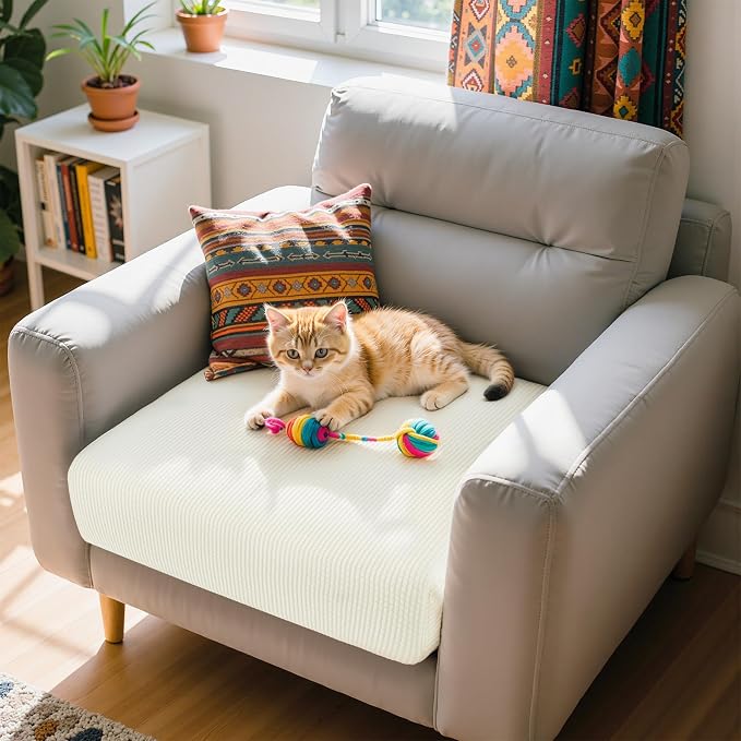 Hokway Couch Cushion Slipcovers Small Stretch Reversible Cushion Protector - Image 3
