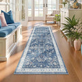 Yamaziot 2x6 Washable Hallway Runner Rug Non Slip Floral Carpet, Stain Resistant by Yamaziot