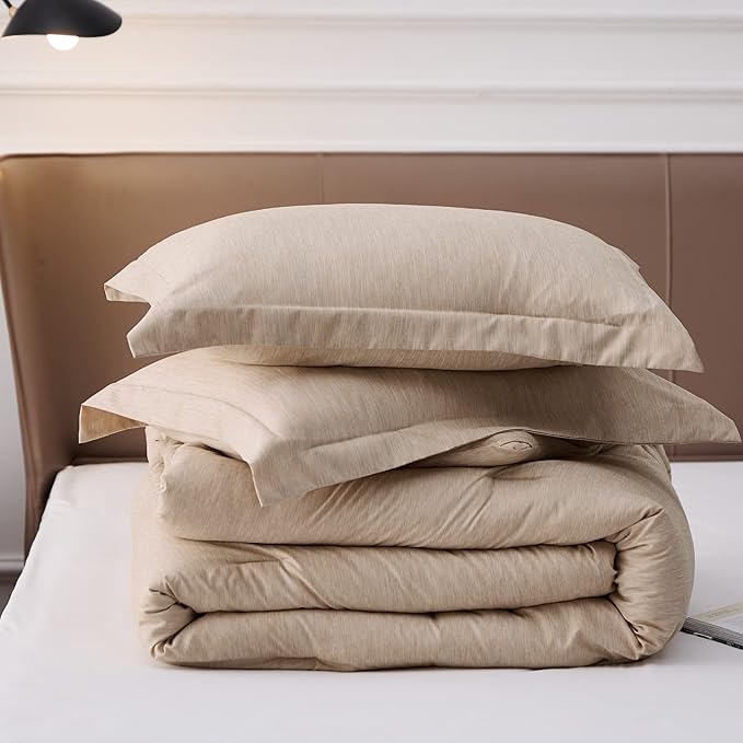 Bedsure King Size Comforter Set - Warm Sand King Comforter Set, Soft Bedding for All Seasons, Cationic Dyed Bedding Set, 3 Pieces, 1 Comforter (104"x90") and 2 Pillow Shams (20"x36"+2")