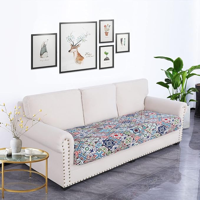 Printed Couch Cushion Covers, Sofa Covers Washable - Image 5