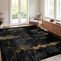 RELEANY Washable 4'x5' Abstract Area Rug by RELEANY