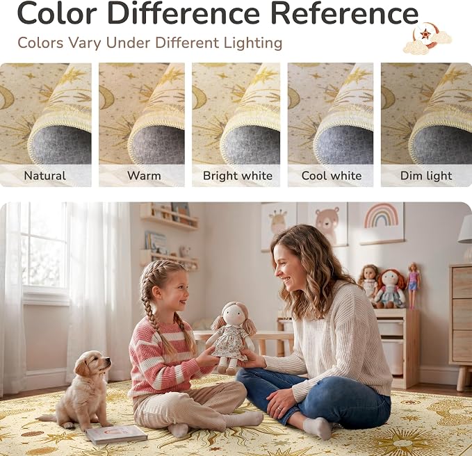 Vacuum-Friendly, 8x10 Washable Area Rug - Image 6