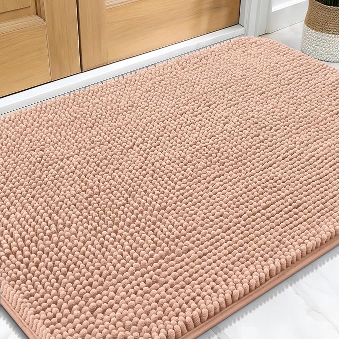 OLANLY Dog Door Mat for Muddy Paws 32x20, Super Absorbent Chenille Mud Mat | by OLANLY