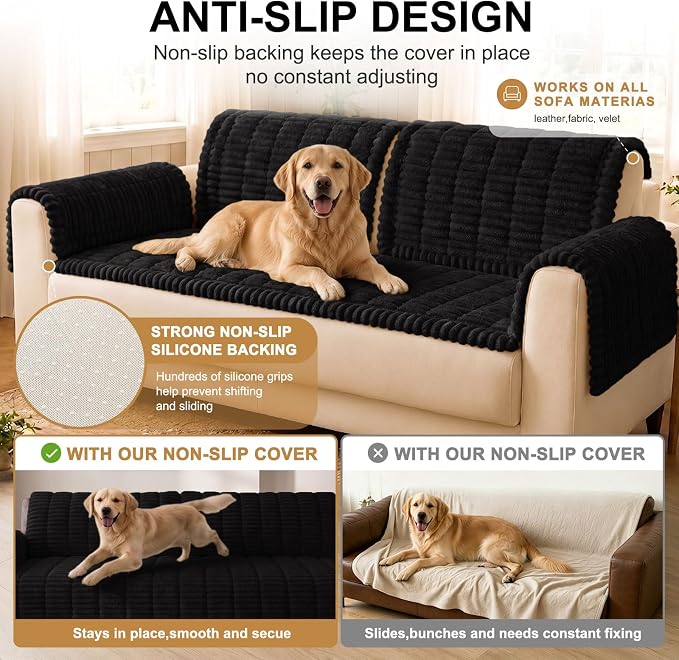Smiry Couch Cover for Dogs, Non Slip Washable Sofa Protector for Pets | Soft - Image 10