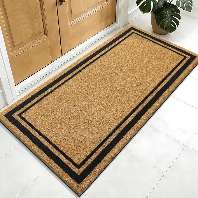 OLANLY Front Door Mat, Low Profile Doormat, Stain and Fade Resistant, by OLANLY