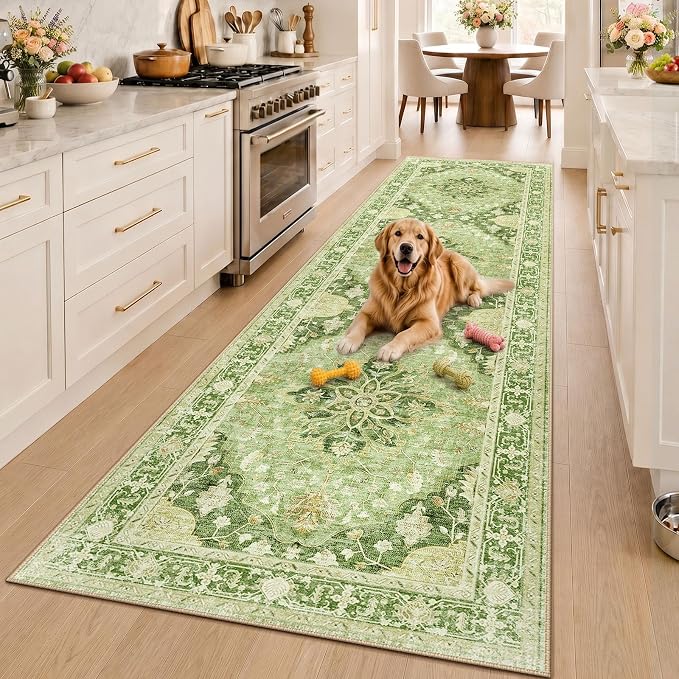 RELEANY Washable Area Rug, Runner 3'x10', Water Repellent, Pet Friendly - Image 2