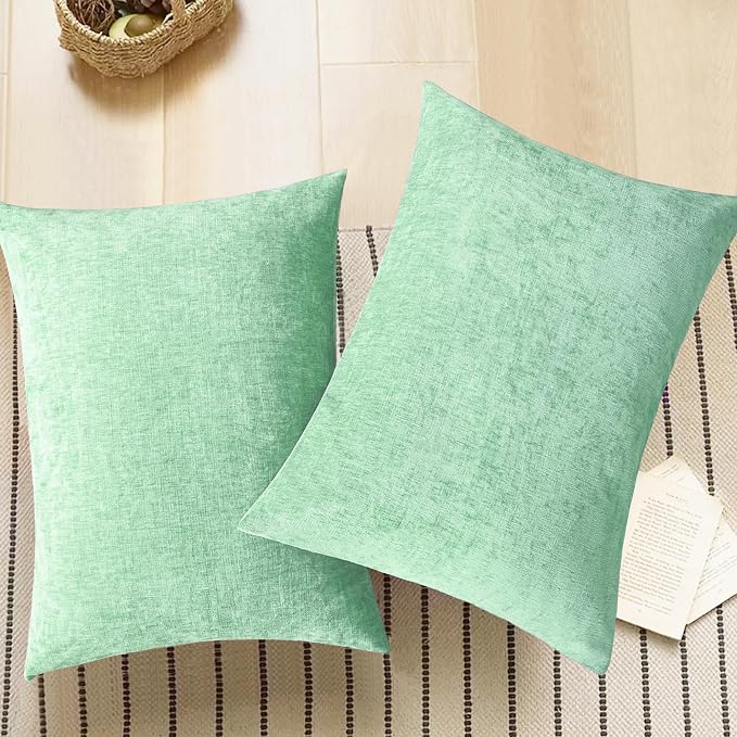CaliTime Decorative Standard Throw Pillow Covers 26 X 20 Inches Grey Green | - Image 5