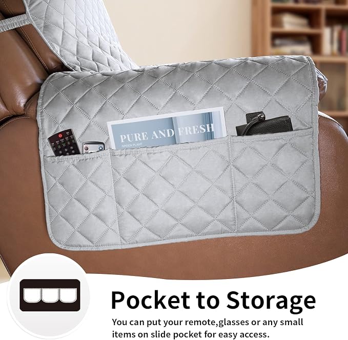 Easy-Going Oversized Recliner Chair Cover Reversible Sofa Cover Water Resistant - Image 3