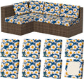8Pcs Outdoor Cushion Covers, Stretch Patio Furniture Couch Chair Slipcovers | by VORSHAPE