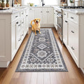 HEBE Boho Kitchen Mats for Floor 24''x60'', Non Slip Washable Runner Rug | by HEBE