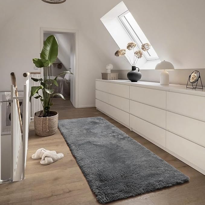 Grey Runner Rugs for Bedroom Hallway - Image 5