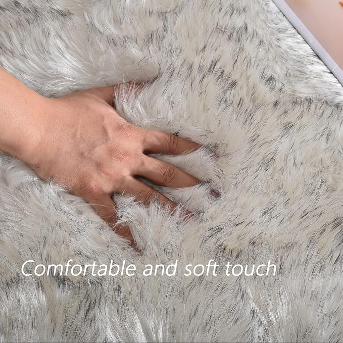 Latepis White with Grey Tips 2x10 Runner Rug - Image 4