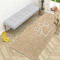 OLANLY Dog Door Mat for Muddy Paws 59x24, Paw Print Design Chenille Mud Mat | by OLANLY