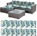 CALBODE 14 Pcs Stretch Indoor/Outdoor Seat Cushion Covers, Indoor/Outdoor Couch by CALBODE