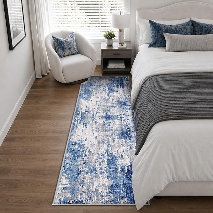 RELEANY Washable Runner 2'x6' Abstract Area Rug - Image 7