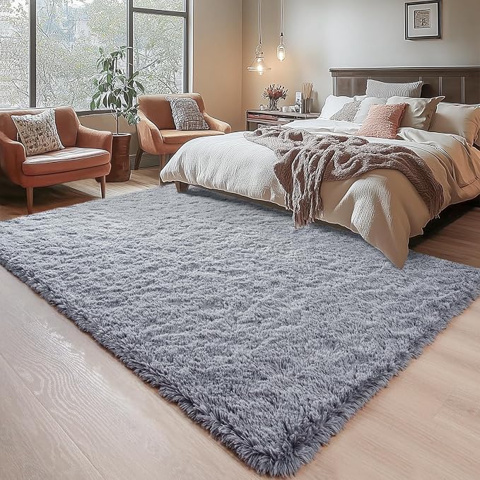 Chicrug Soft Area Rugs for Bedroom Living Room Plush Fluffy Rug 6x9 | Shag - Image 5