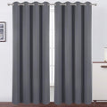 Blackout Curtains 66 x 95 inch/Grey Curtains Set of 2 Panels/Thermal Insulated by Lemomo