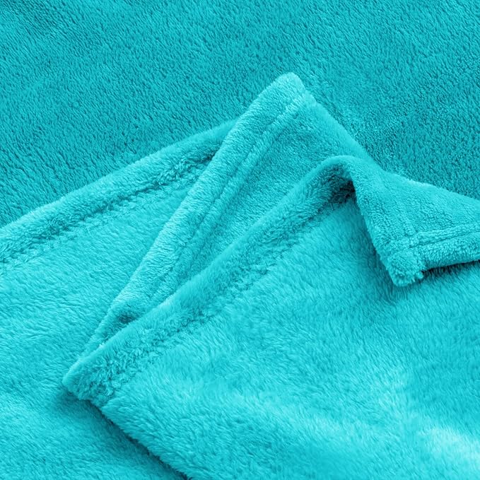 BEDELITE Fleece Blanket Soft Plush King Size Bed Blanket Peacock 108"x90" | - Image 9