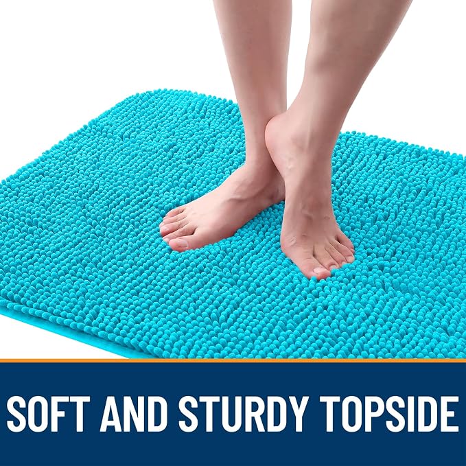 OLANLY Dog Door Mat for Muddy Paws 70x32, Super Absorbent Chenille Mud Mat | - Image 4