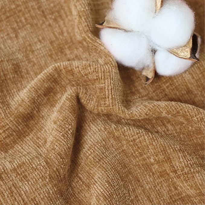 CaliTime Decorative Throw Pillow Covers 26 X 20 Inches Apricot Brown | Pack of 2 - Image 2
