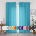 Sheer Curtain 90 Inches Long 2 Panels Set by OWENIE