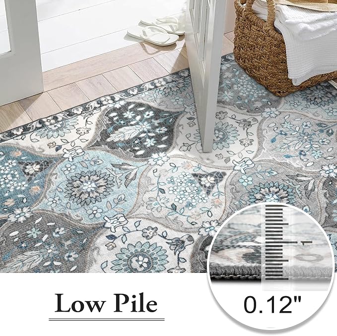 Lahome Moroccan Washable Rugs 9x12, Soft 9x12 Area Rug - Image 6