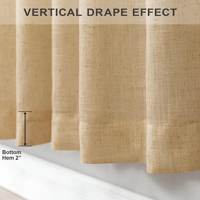Tan Beige Curtains 96 Inches Long - Image 7