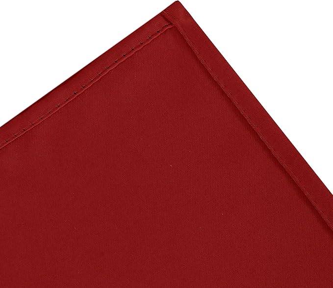 Red Blackout Curtains 34 x 84 Inch Length/Set of 2 Curtain Panels/Thermal - Image 8