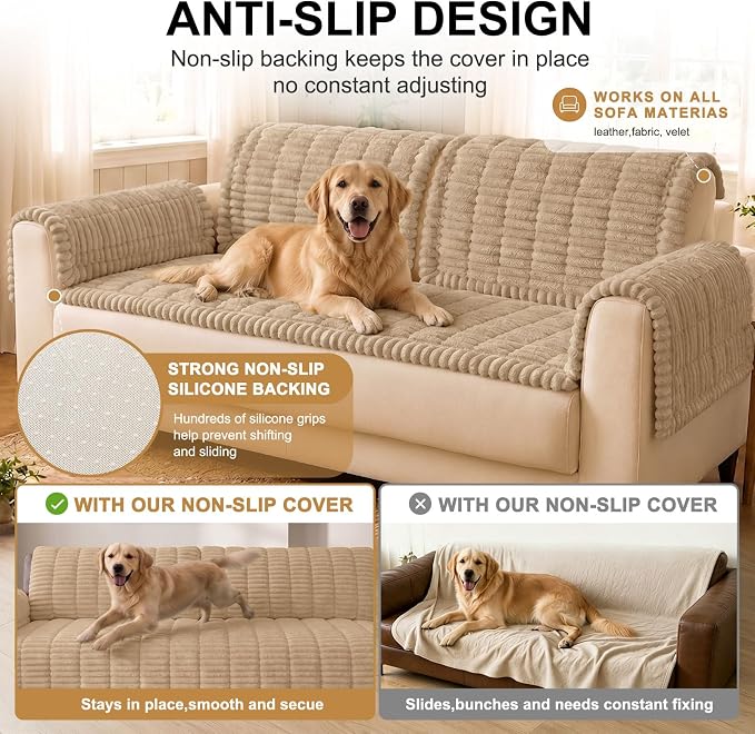 Smiry Couch Cover for Dogs, Non Slip Washable Sofa Protector for Pets | Soft - Image 10