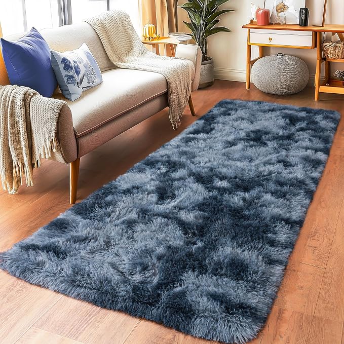 Pionblank Fluffy Runner Rugs for Bedroom 2x6, Plush Soft Fuzzy Bedside Carpet - Image 2