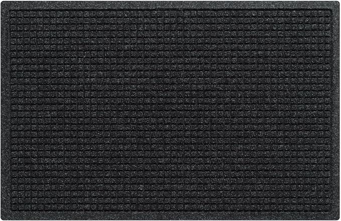 WaterHog Squares Front Door Mat Indoor Outdoor Entrance, All-Weather Mats | by WaterHog