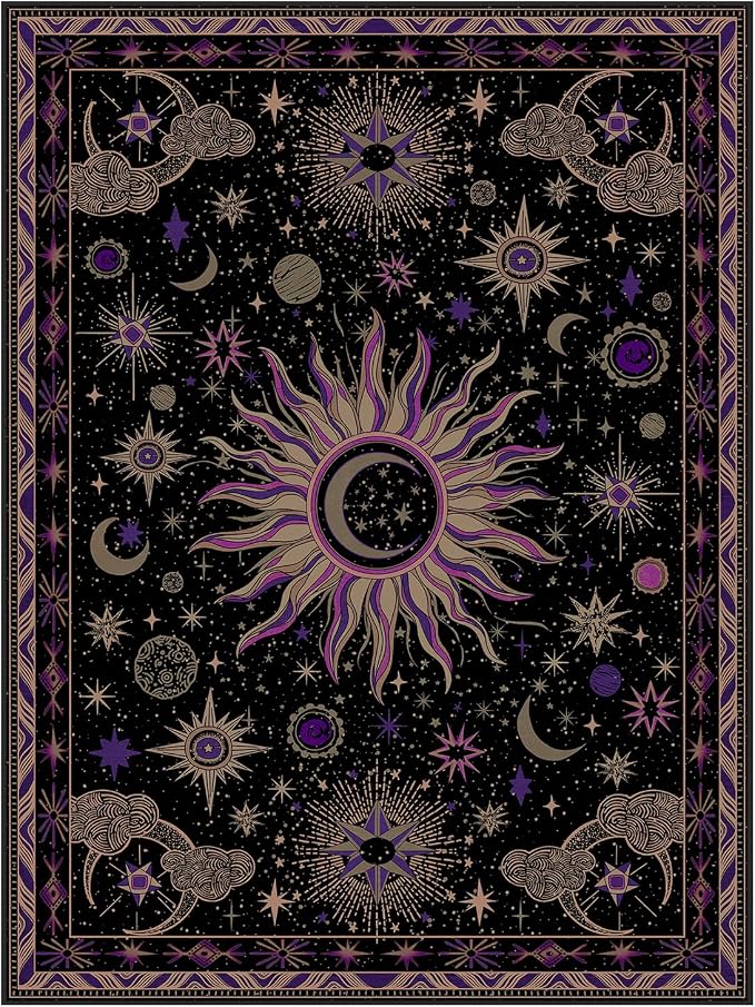 Vacuum-Friendly, Square 8ft Washable Area Rug by meejou