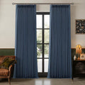 100 Inch Pinch Pleat Navy Blue 100% Blackout Curtains by Twodrapes